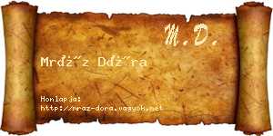 Mráz Dóra névjegykártya