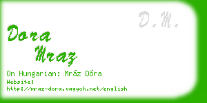 dora mraz business card