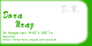dora mraz business card
